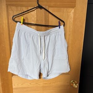 Light Blue Drawstring Shorts